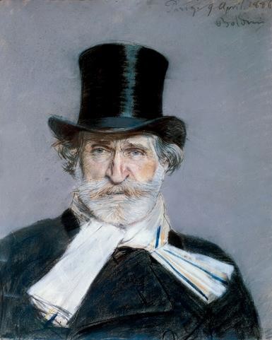 The original Boldini portrait of Verdi