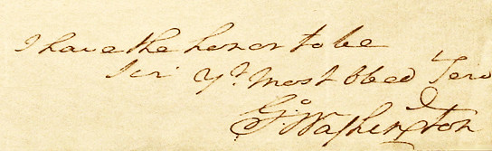 George Washington autograph