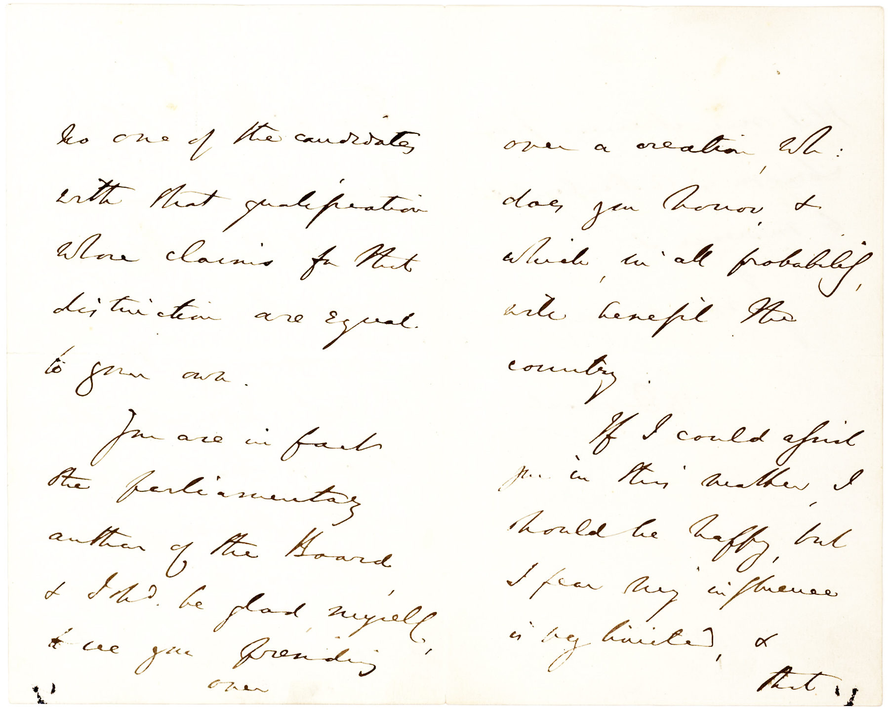 Disraeli letter