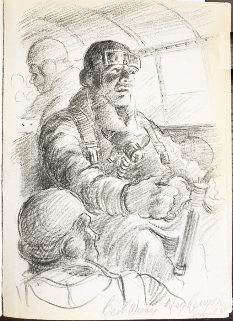Pencil sketch of pilot