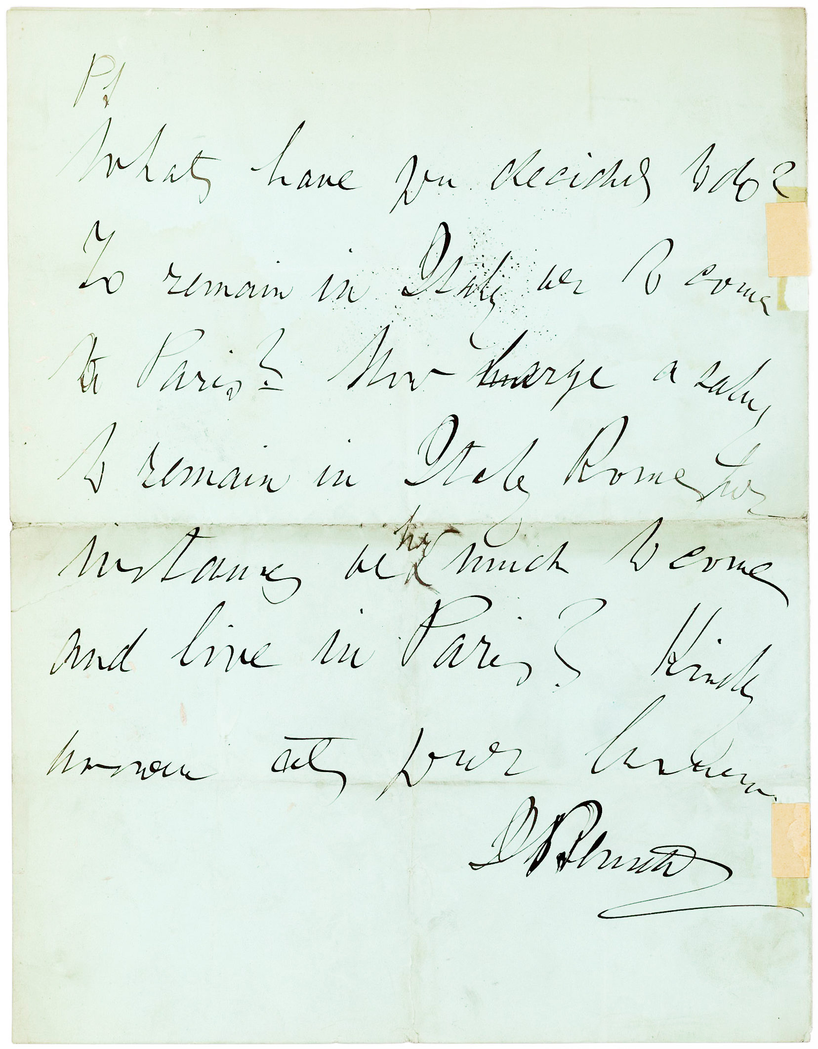 Rare Letter by the Editor Who Sent Stanley in Search of Livingstone