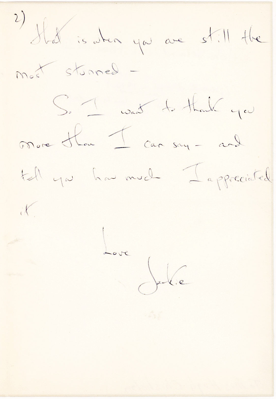 Jackie Kennedy Letter