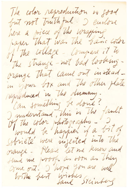 Handwritten “Email” to American Artist and Prankster Joey Skaggs