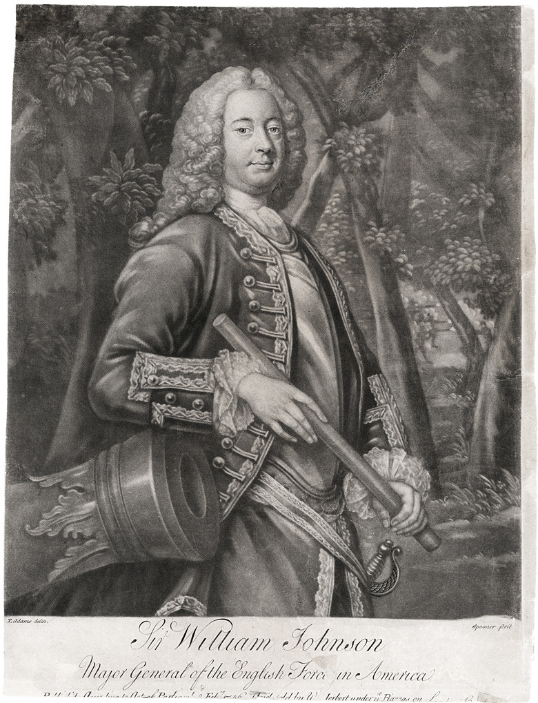 Engraved portrait of William Johnson