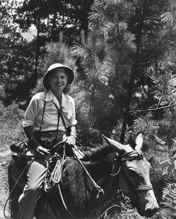 Margaret Bourke-White Self-Portrait on Mule, Honduras, 1953