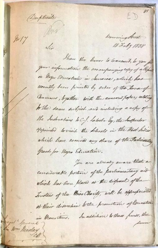 Archive of Official British Directives Detailing the End of Slavery and the “Apprenticeship” System in the British West Indies