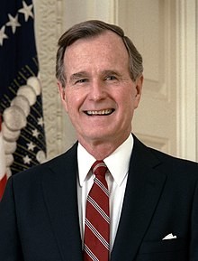 Portrait of George HW Bush