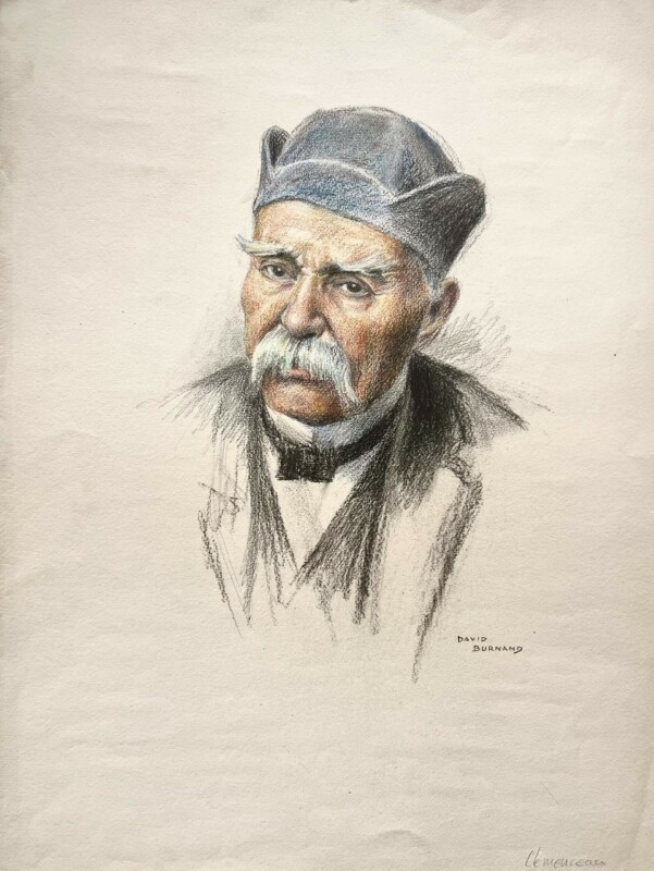 40331Original Portrait of Georges Clemenceau, Publisher of Zola’s “J’Accuse…!”