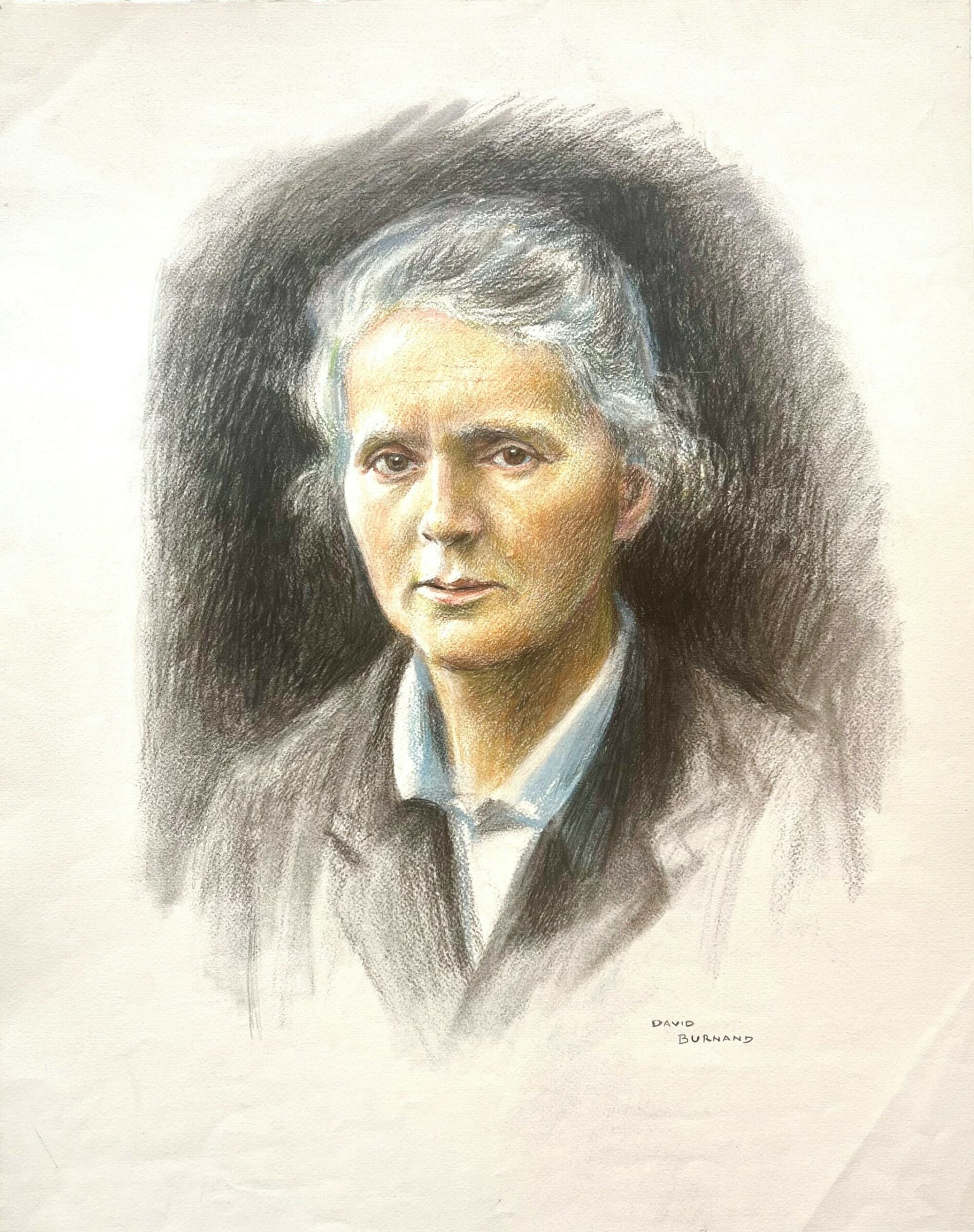 Original Portrait of Marie Curie, Two-Time Nobel Prize Winner