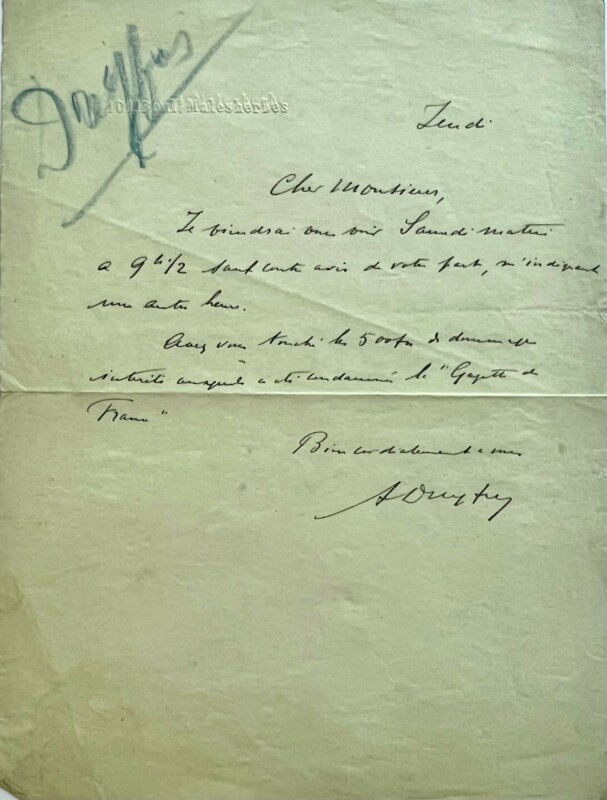 Dreyfus letter