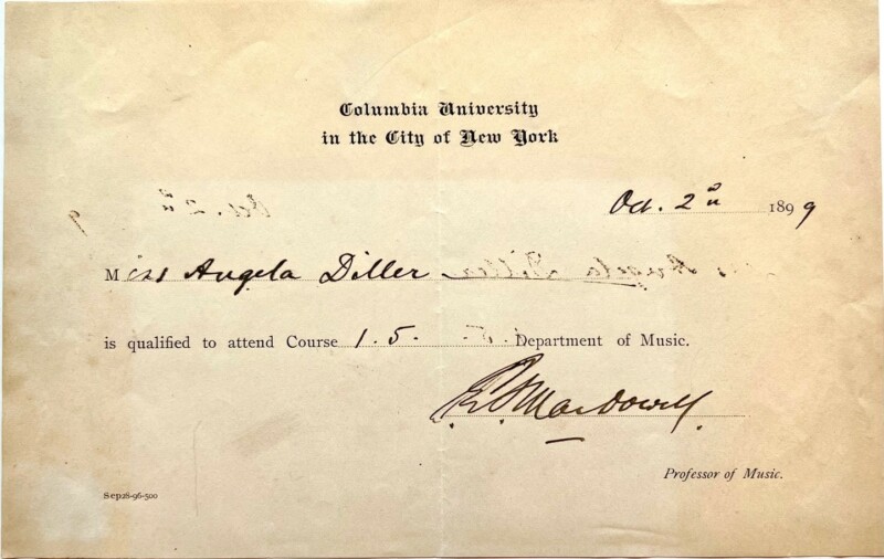 40509The American Composer Accepts Early Columbia University Student