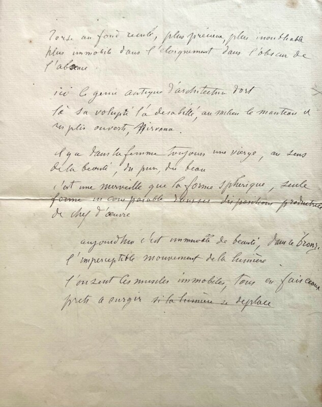 Rodin manuscript