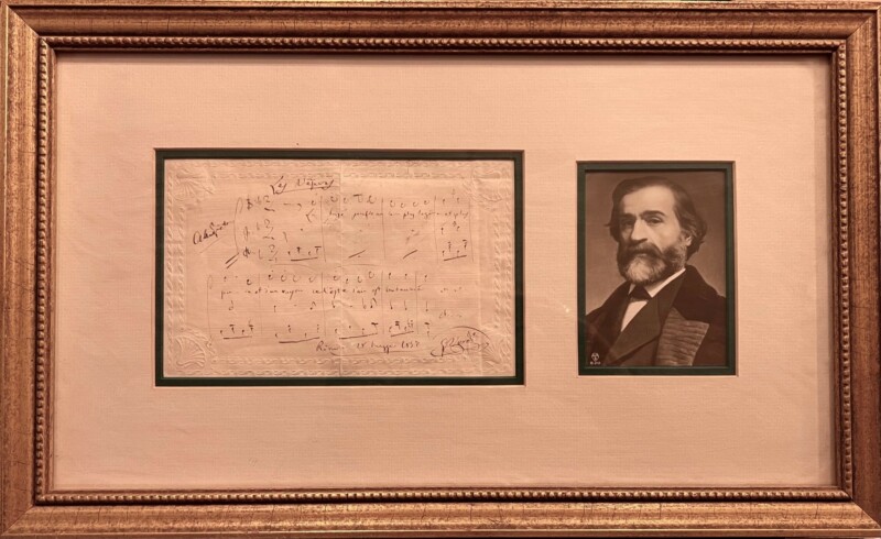 Verdi autograph