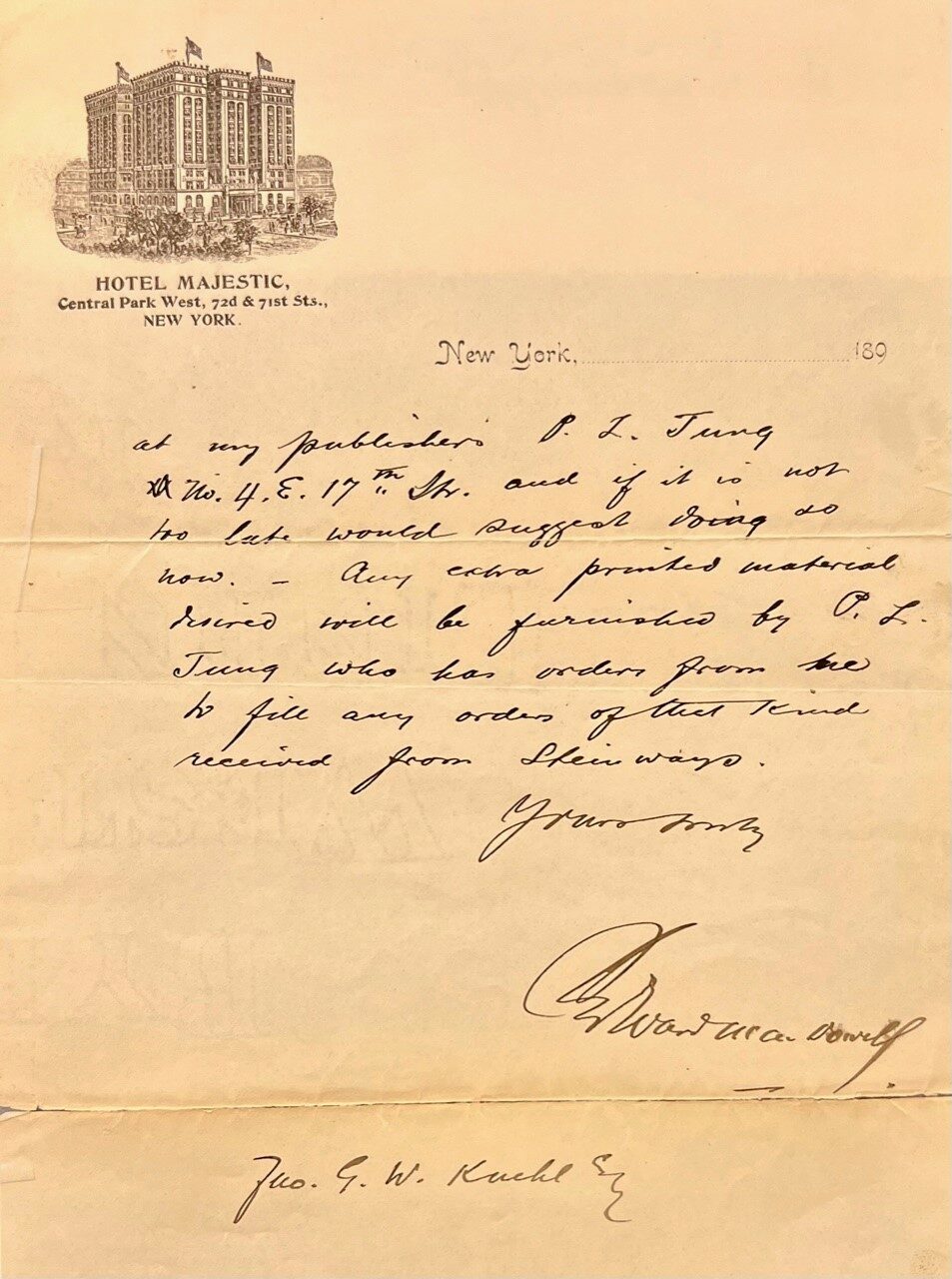 MacDowell letter
